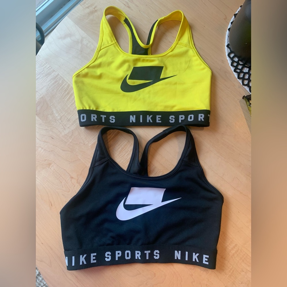 Set of 2 Nike Dri-fit sports bras size Medium.